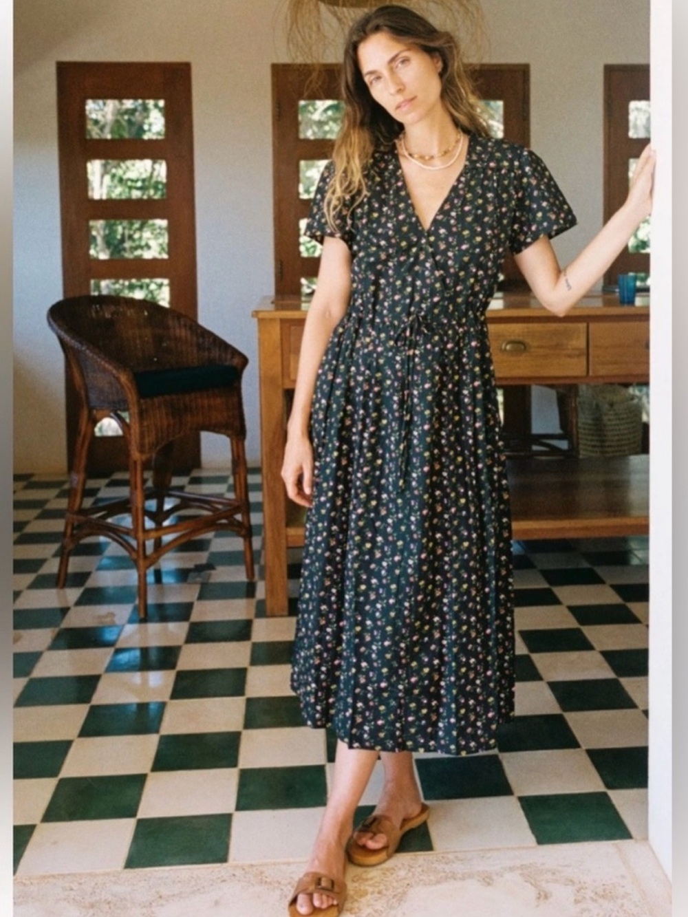 NEW Christy Dawn the Dawn dress in night garden Large